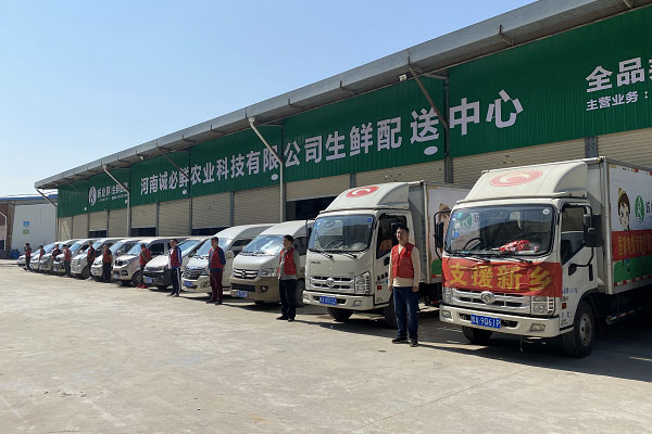 绿色生鲜食材可以直接配送送货服务到家